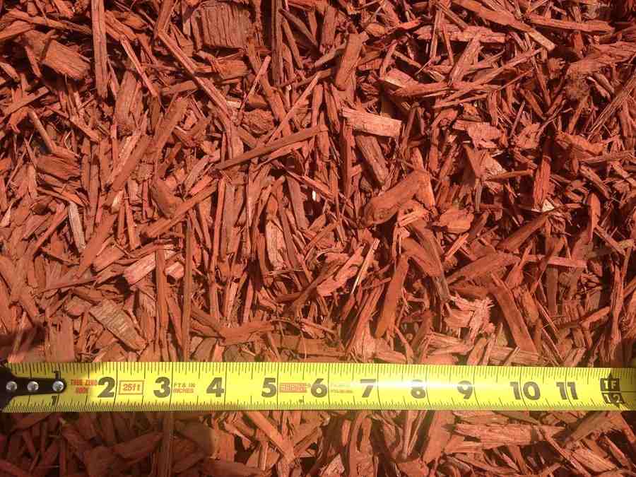 Building Materials — Dyed Wood Chips Red — Stockton, CA