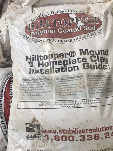 Baseball Materials — Hilltopper Mound & Batters Box Clay — Stockton, CA