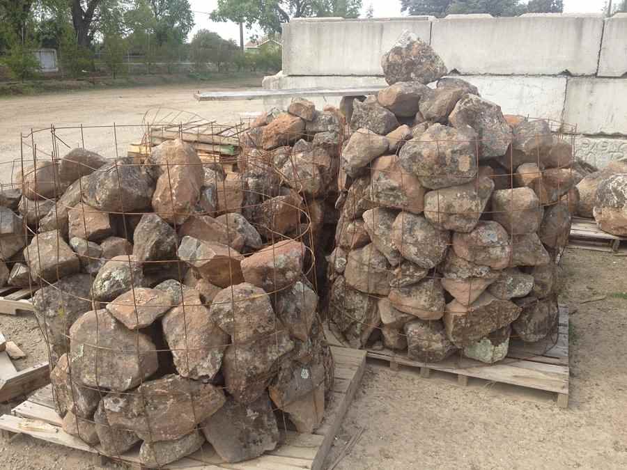 Landscaping Materials — Moss Rocks Head Size — Stockton, CA