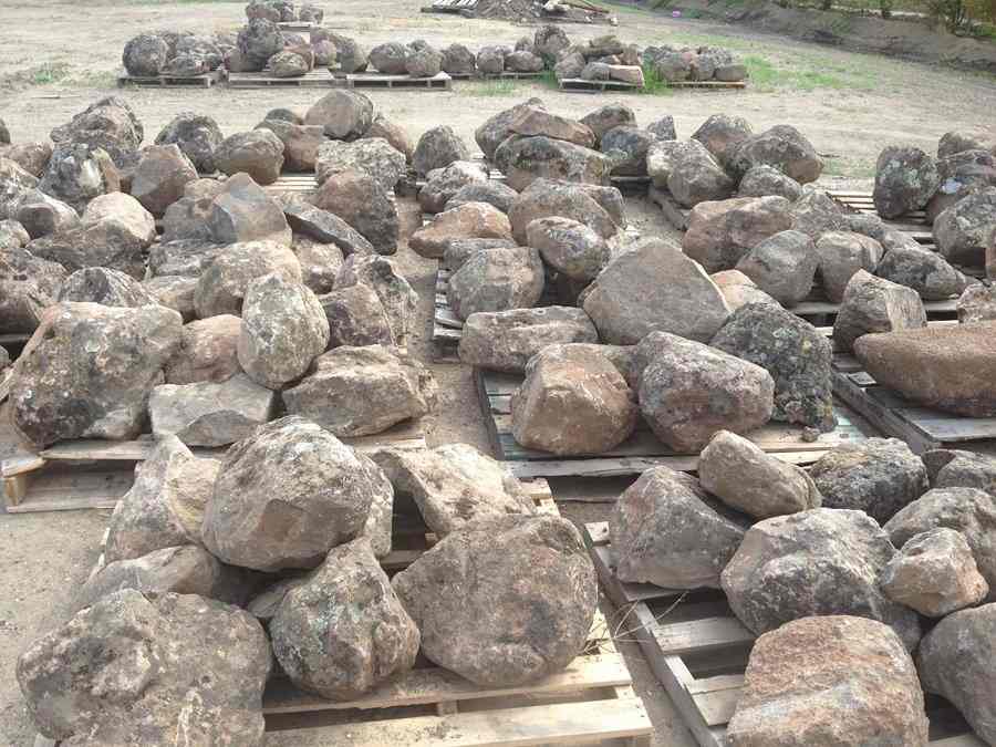 Building Materials — Moss RocksField Stones on tray — Stockton, CA