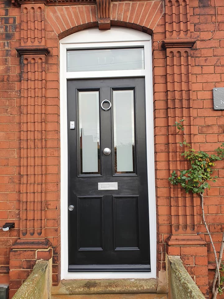 blue timber front door