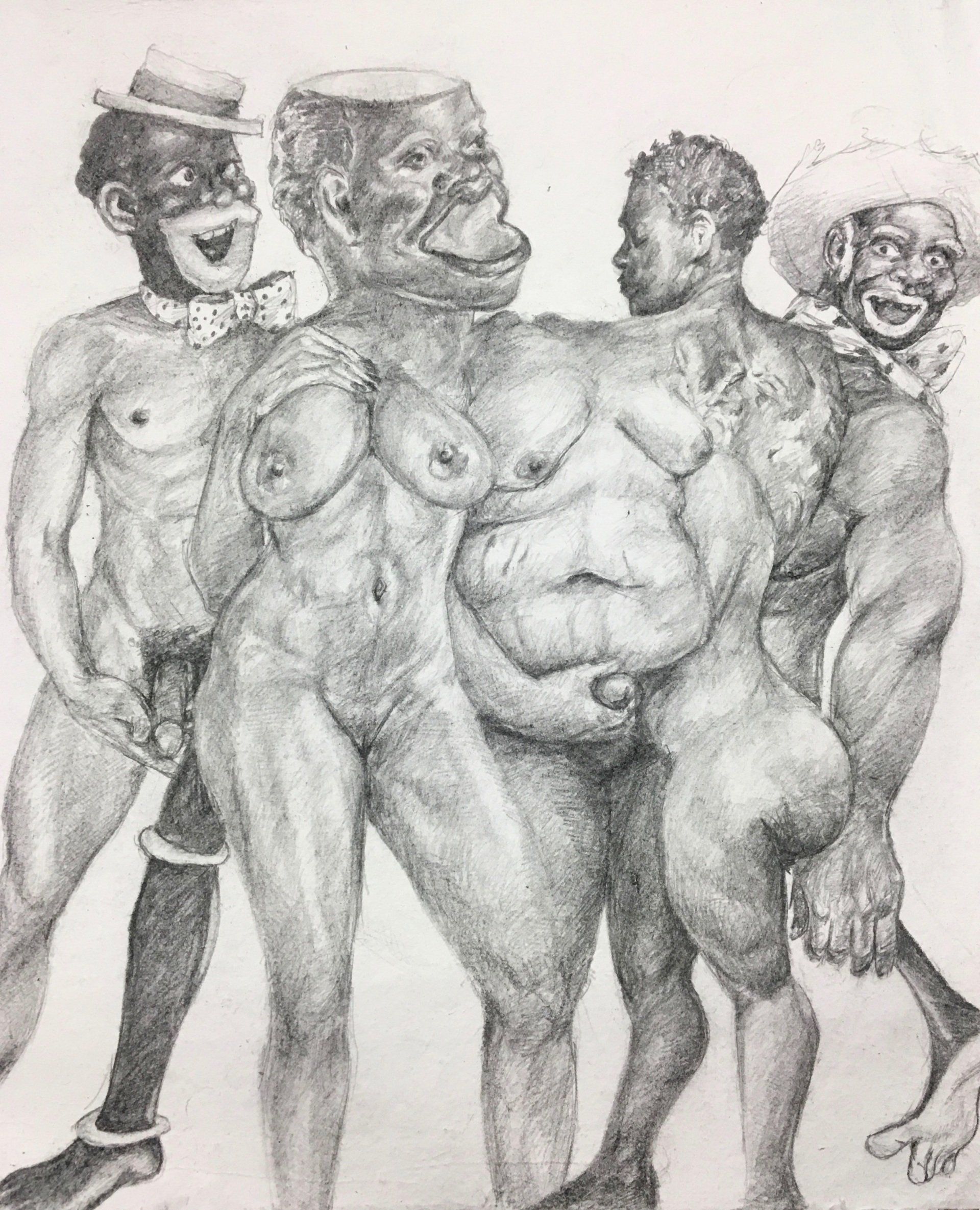 Anthony Young, False Legacies, 2018, Pencil on paper, 9 x 10 inches