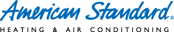 American Standard Heating & Air Conditioning logo in blue script on a white background