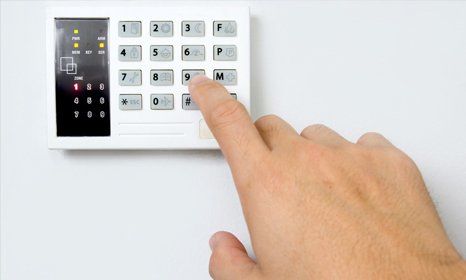 a person using the access control system