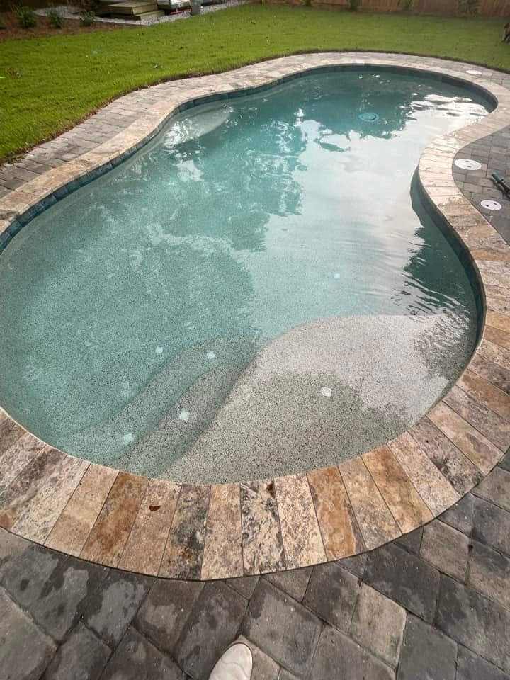 Cleaned Inground Pool in Backyard