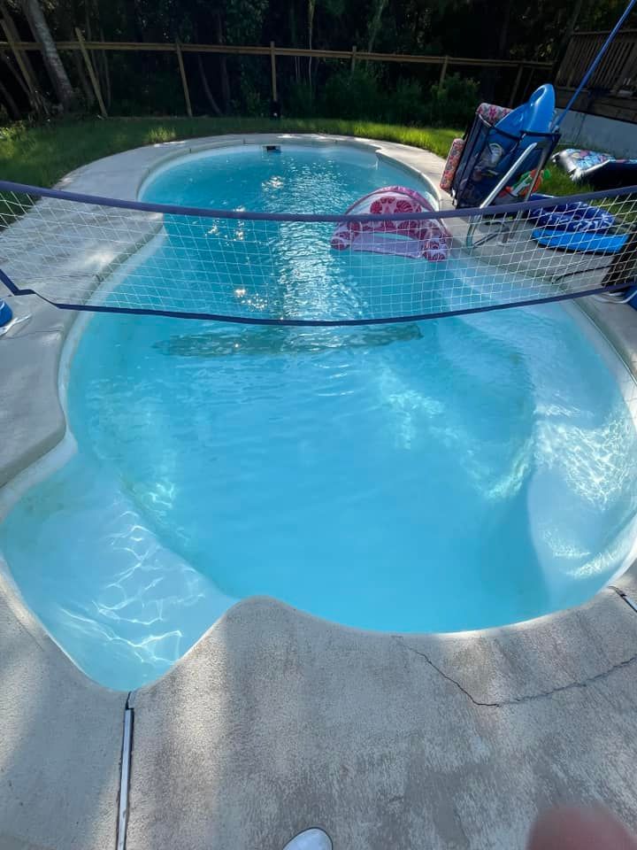 Swimming Pool with Volleyball Net