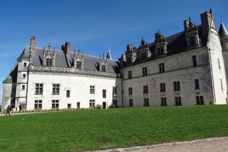 the wings of the chateau at Amboise