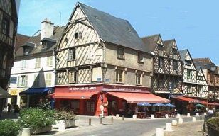 Half-timbered  houses in Bourges