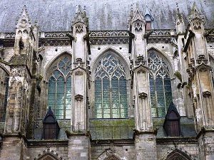 Gothic windows in Tours  Cathedral