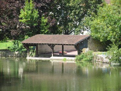 lavoir on Indrois river at Montresor village in the Loire Valley