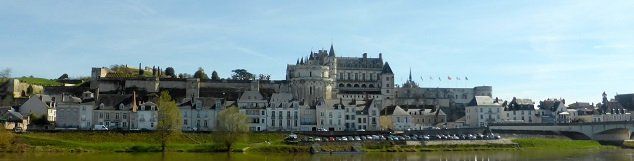 Amboise chateau on the river Loire