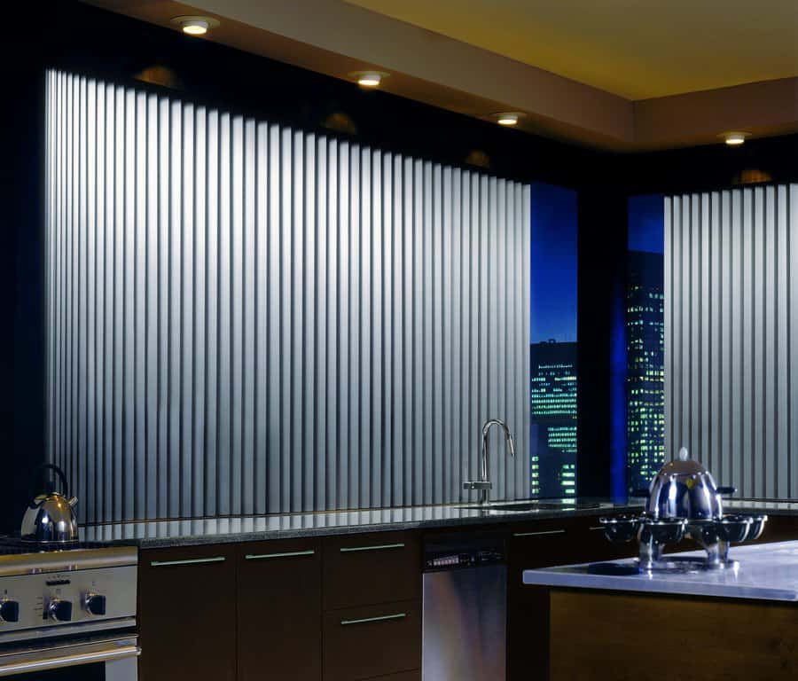 Kitchen in Auburn, WA with Somner vertical blinds