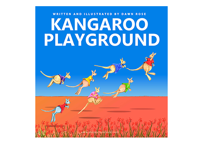 Join ten kangaroos at the playground as they hop from page to page!