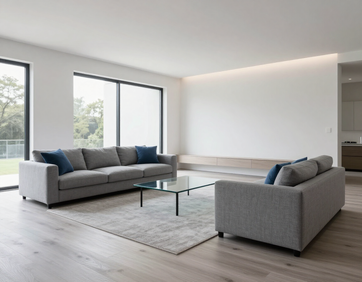 Open-plan living room renovation