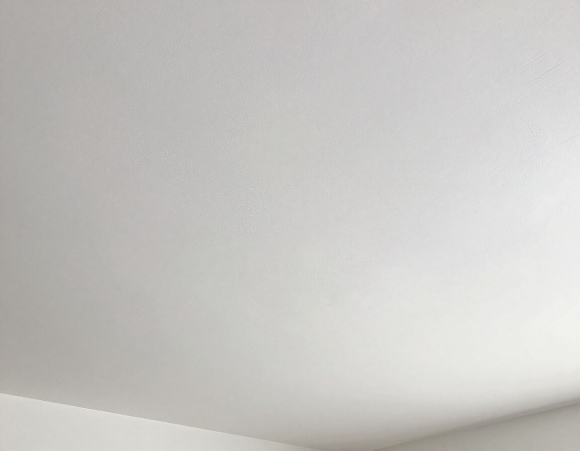 Ceiling painting close-up smooth finish