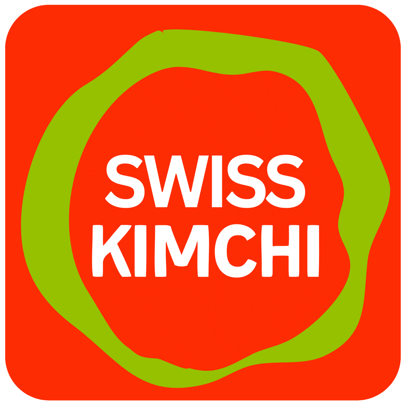 Un cercle rouge avec les mots so kimchi dessus