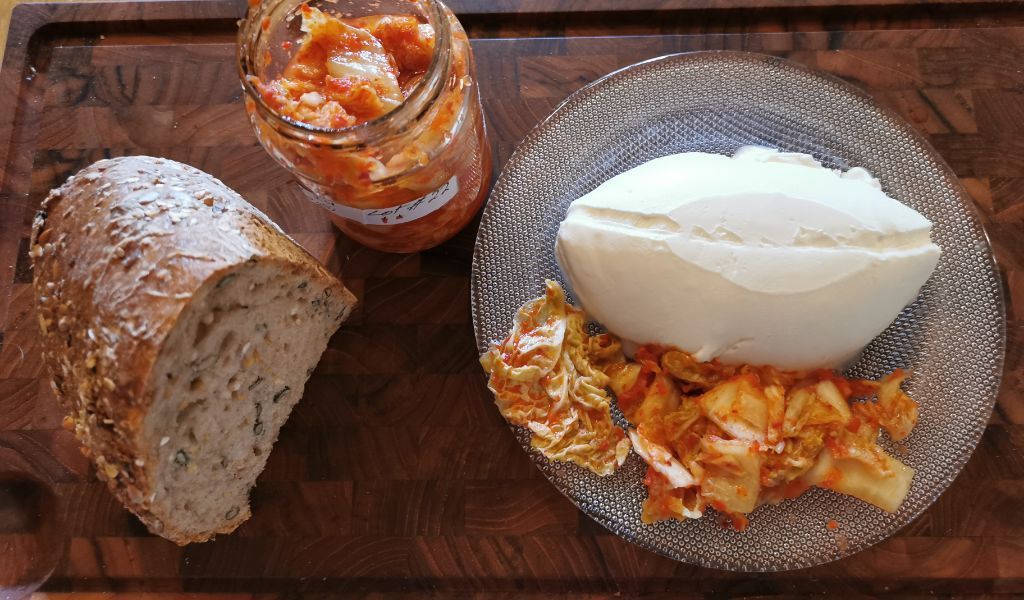 Labneh au kimchi