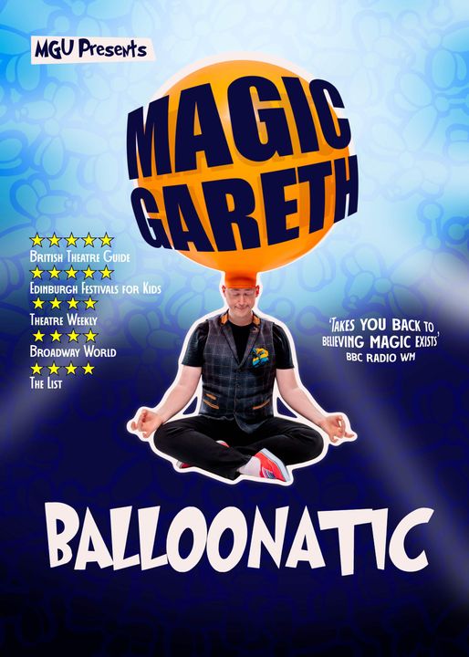 A picture of Party Magician Magic Gareth in the clouds with his headliner show