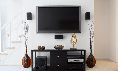 Secured TV-mounting