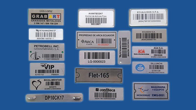 Grabados Metálicos placas metálicas de acero