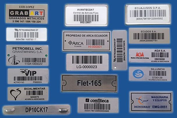 Grabados Metálicos placas metálicas de acero