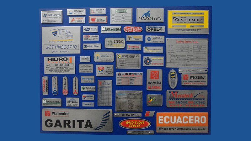 Grabados Metálicos placas metálicas de acero