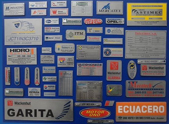 Grabados Metálicos placas metálicas de acero