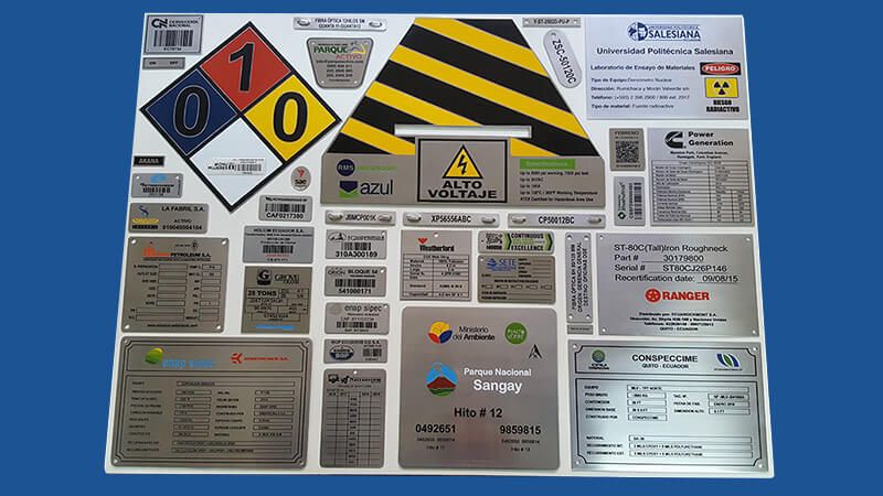 Grabados Metálicos placas metálicas de acero