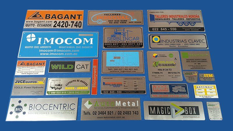 Grabados Metálicos placas metálicas de acero