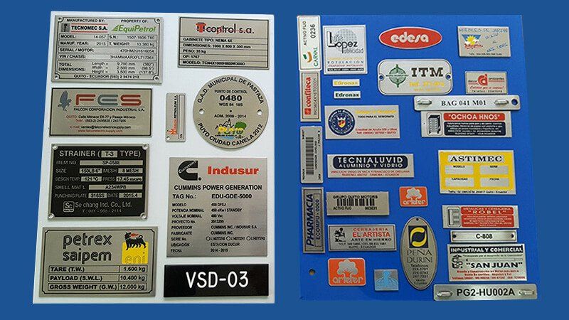 Grabados Metálicos placas metálicas de acero