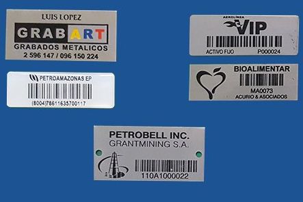 Grabados Metálicos placas metálicas de acero