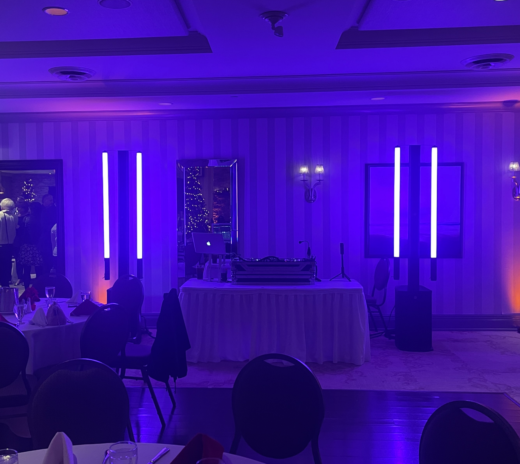 Pixel tubes in use a Halifax wedding venue