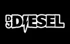 The word DJ diesel is written in white on a black background.