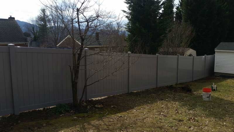 White Fence Installation — Side of White Fence in Salem, VA