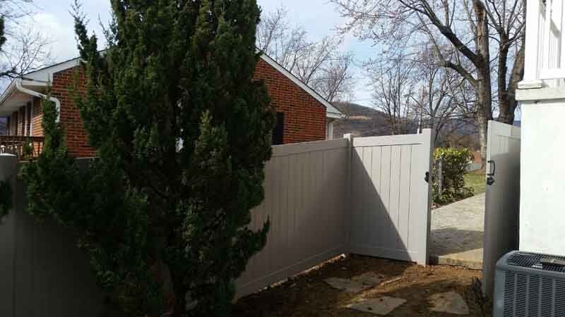 White Fence Repair — Tree in Front of Fate in Salem, VA