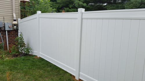White Wooden Fence Left Side - Fences in Salem, VA