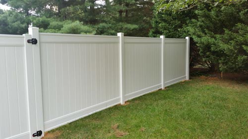 Wooden Fence Repair and Installation — White Wooden Fence Left Side in Salem, VA