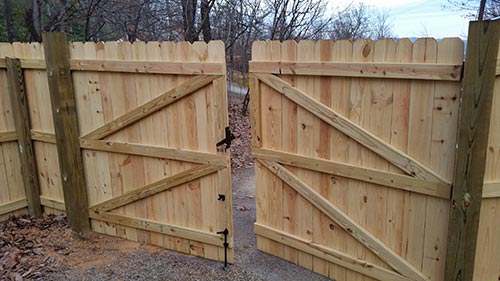 Fence Repair — Wooden Brown Fence in Salem, VA