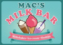 Mac's Milk bar - logo