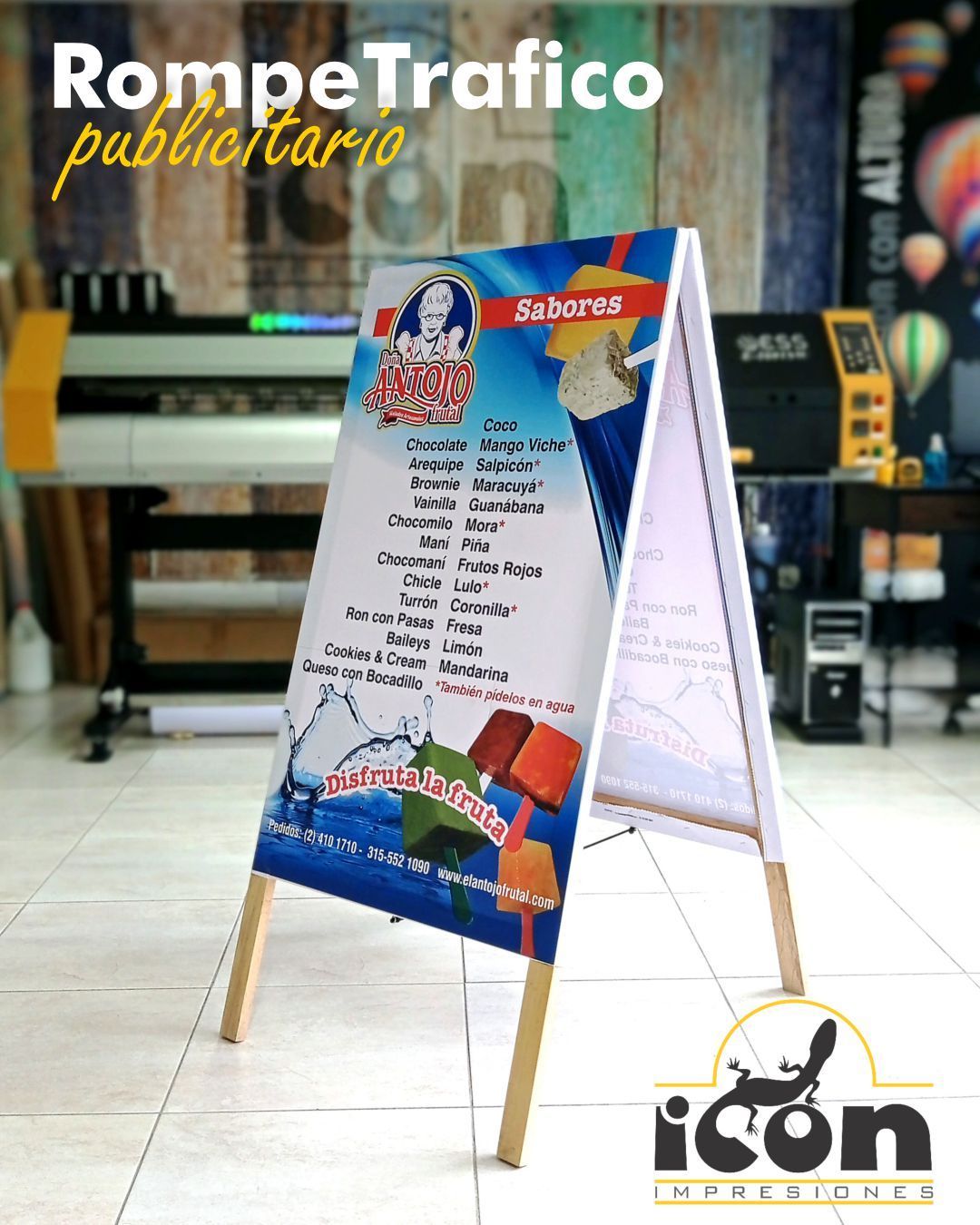 Rompetrafico publicitario en impresión digital en plotter