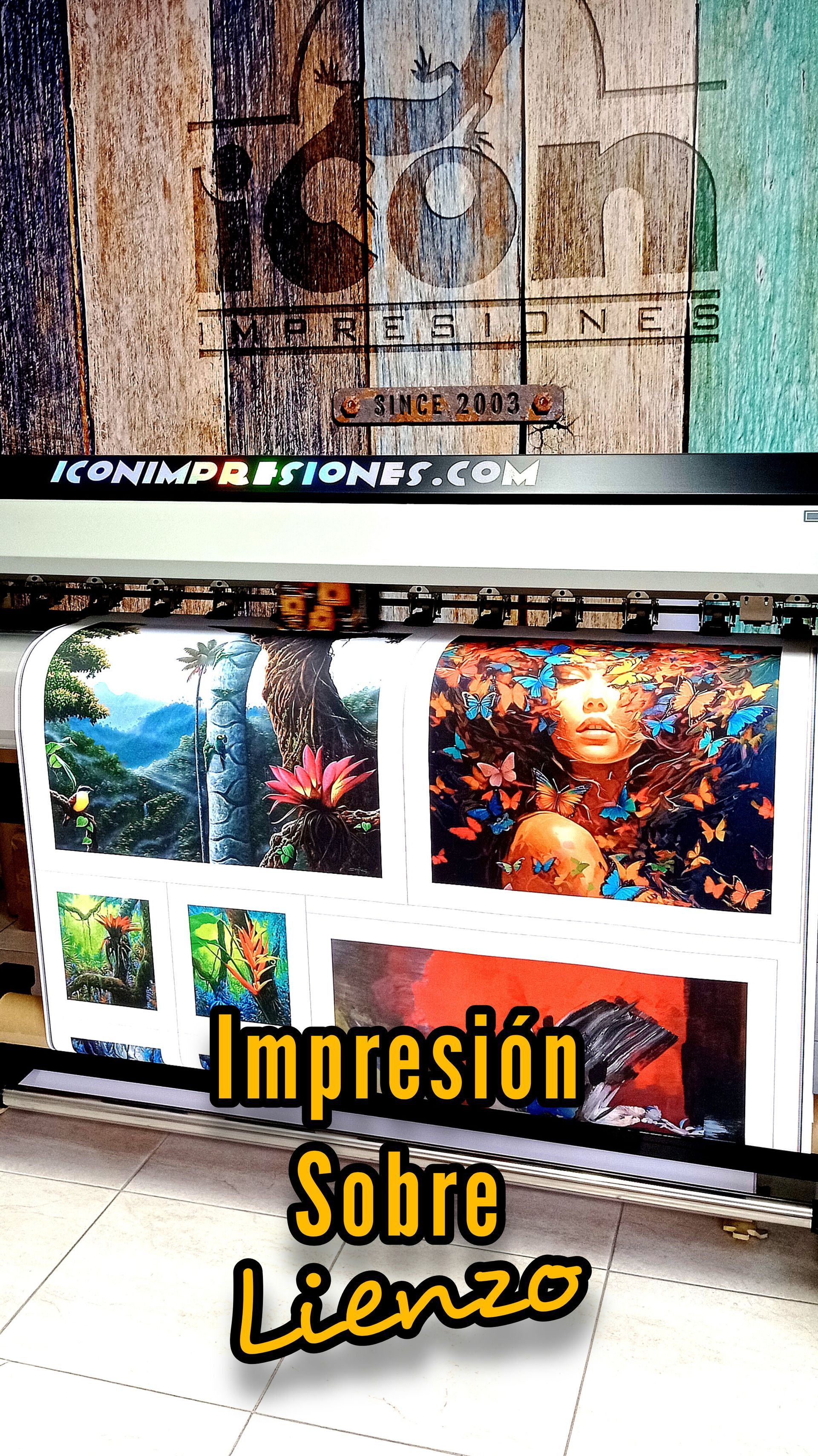 Impresión en plotter sobre lienzo para cuadros en lienzo