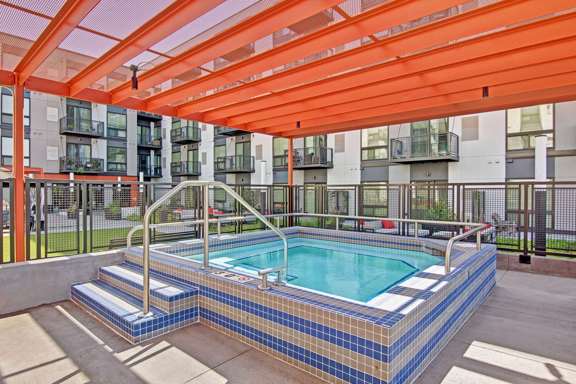 Hot tub at 4800 Excelsior in St. Louis Park, MN.