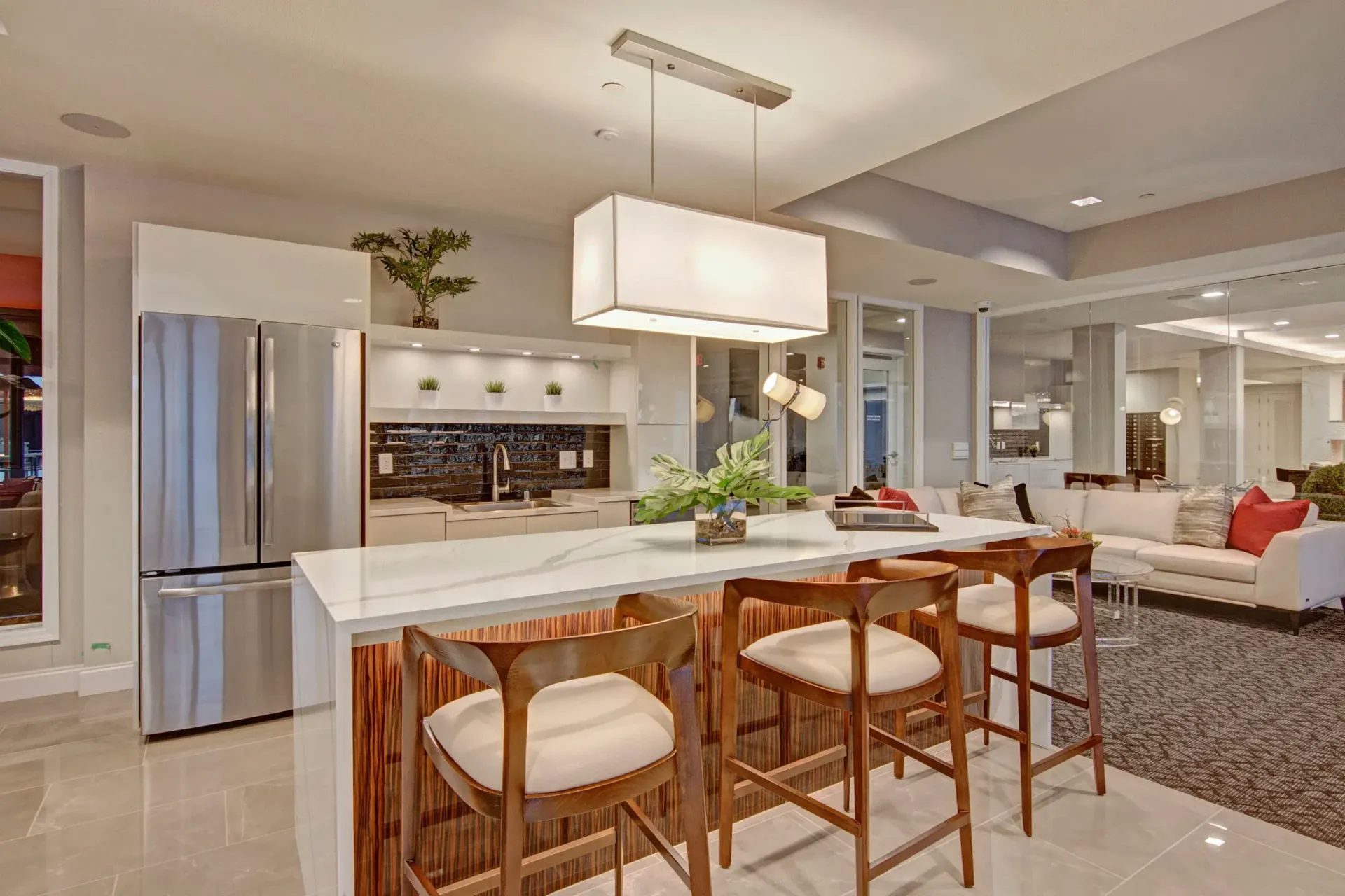 Community kitchen at 4800 Excelsior in St. Louis Park, MN.