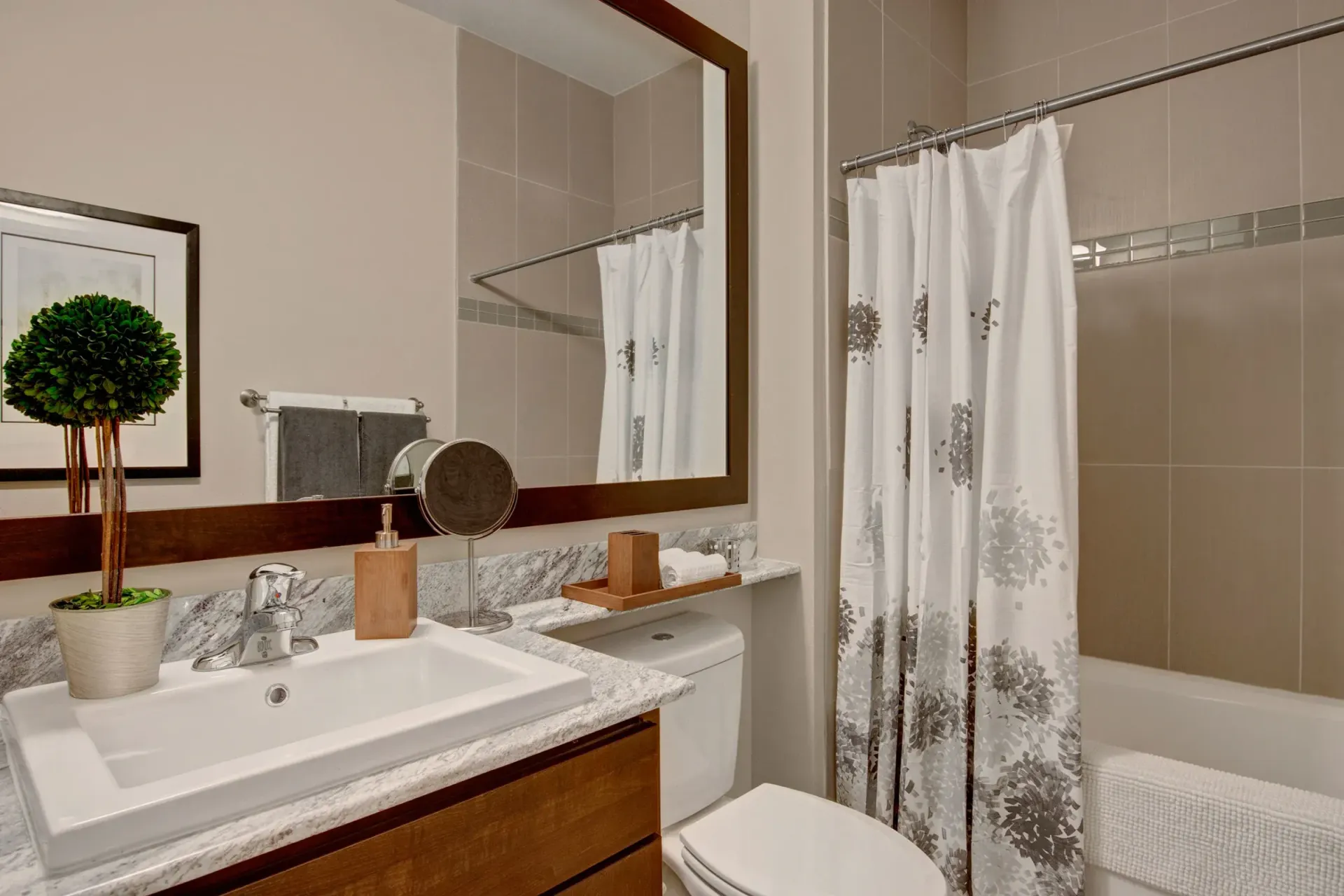 Bathroom at 4800 Excelsior in St. Louis Park, MN.