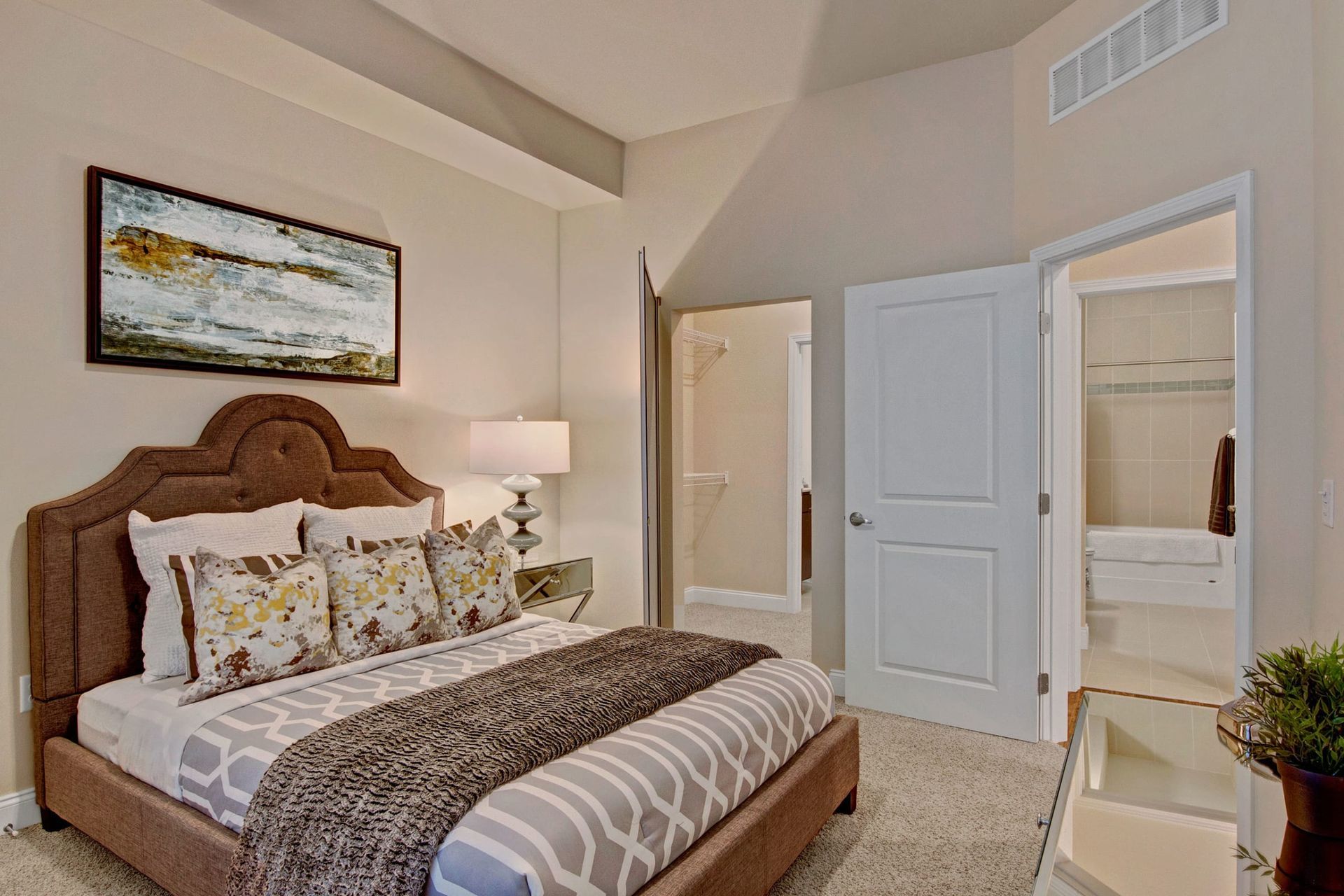 Bedroom at 4800 Excelsior in St. Louis Park, MN.
