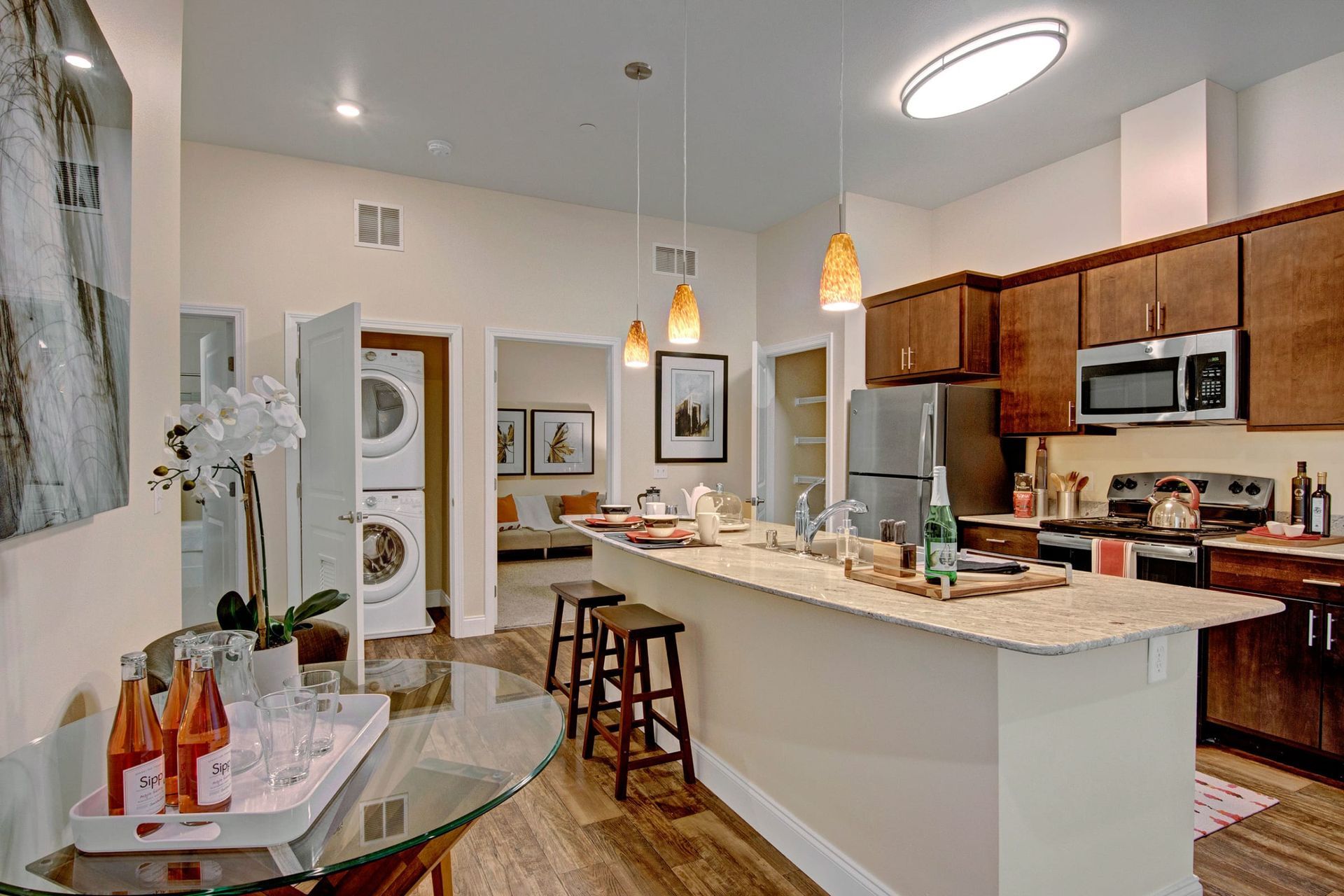 Kitchen at 4800 Excelsior in St. Louis Park, MN.