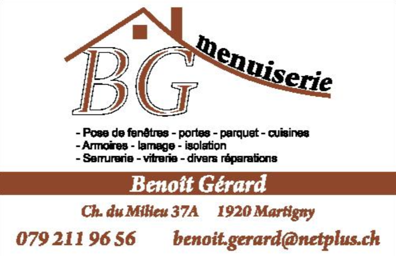 Une carte de visite pour une entreprise appelée bg menniere