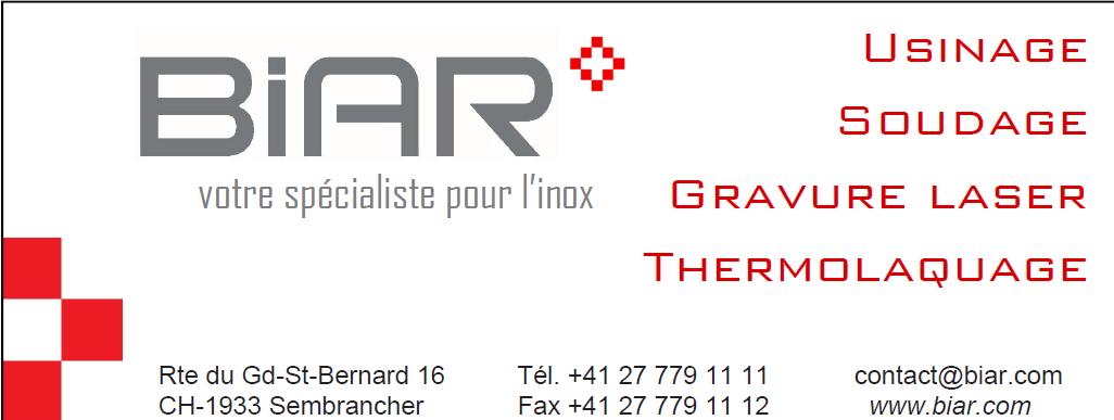 Une carte de visite pour une entreprise appelée biar