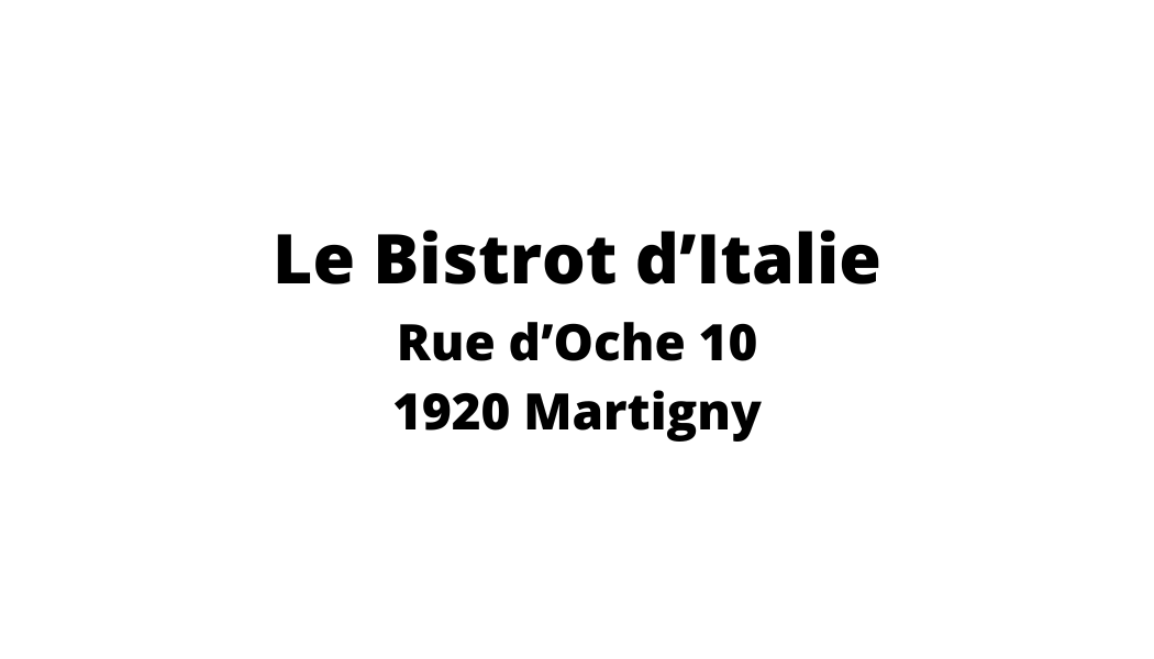 Un logo noir et blanc pour un restaurant appelé le bistrot d'italie.