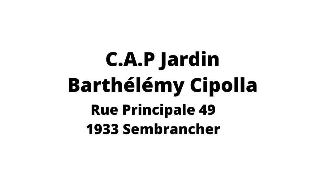 Un logo noir et blanc pour cap jardin barthelemy cipolla